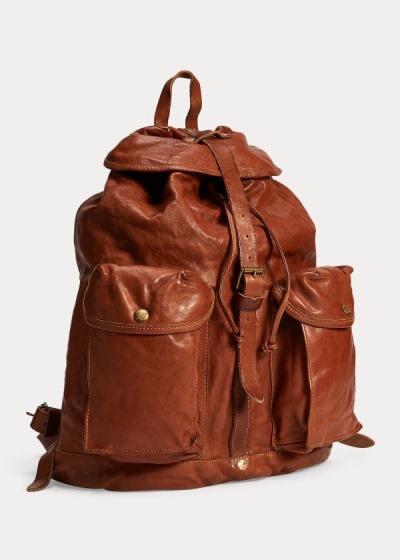 Women's Ralph Lauren Leather Rucksack | 920581NHY